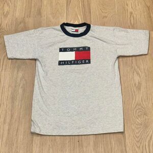 Vintage Tommy Hilfiger Men's Logo Graphic T-shirt Made In USA Size M SEE PICS